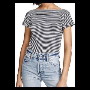 NWT Free People Ahoy Striped Top